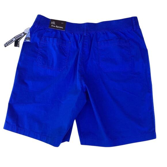 KIM ROGERS Women's Blue Comfort Waist Shorts Size 18 Casual Summer - Picture 2 of 10